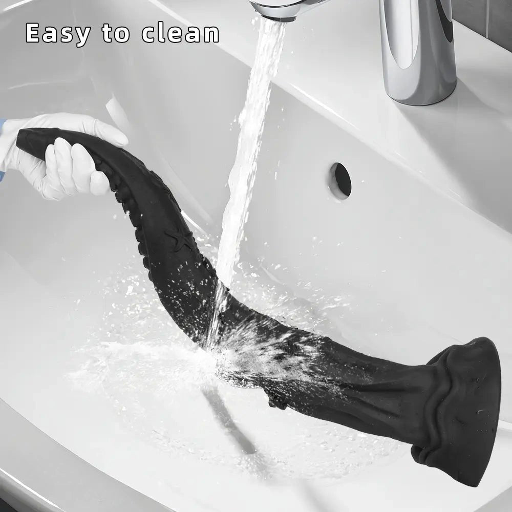 Black octopus tentacle fantasy dildo, photo 4
