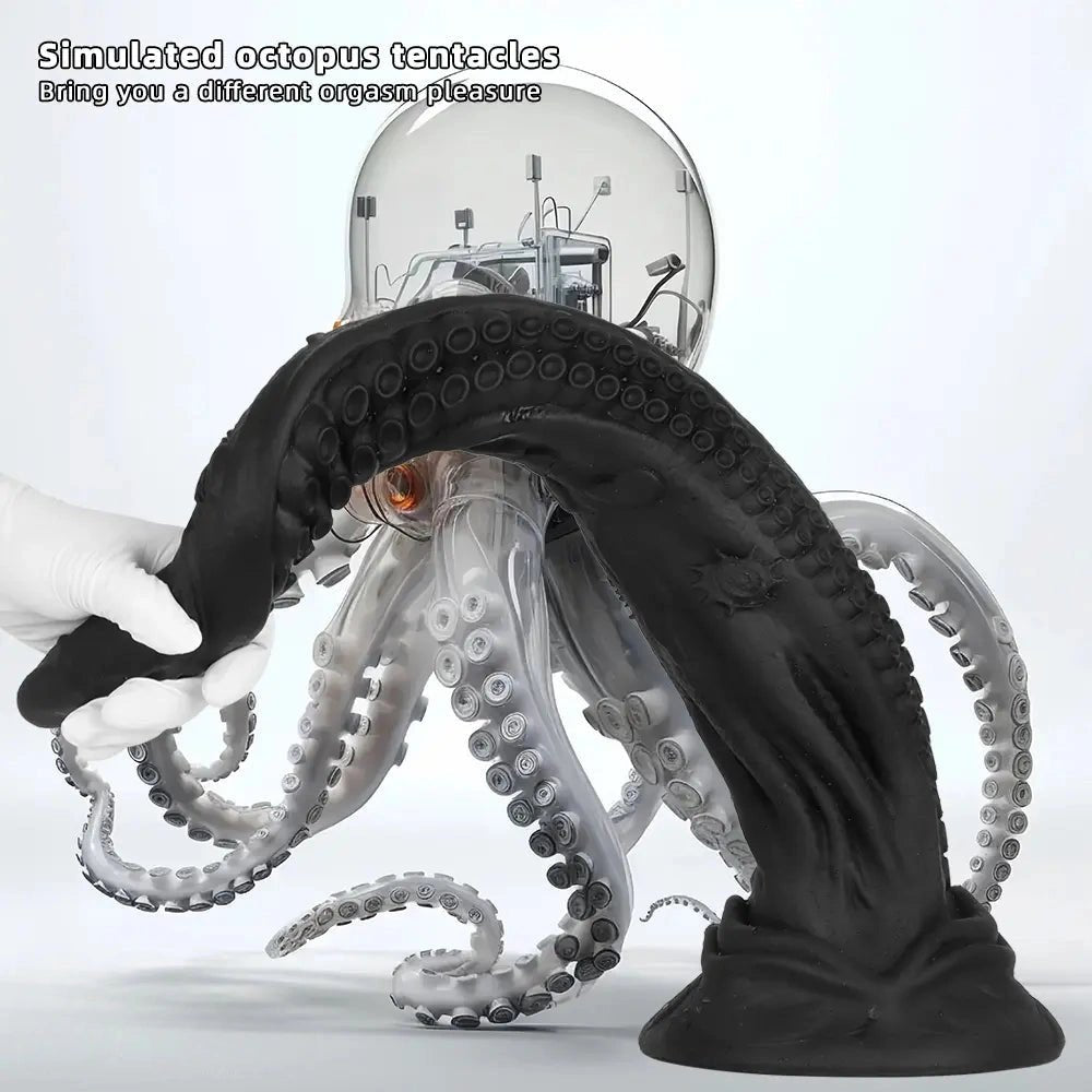 Black octopus tentacle fantasy dildo, photo 9