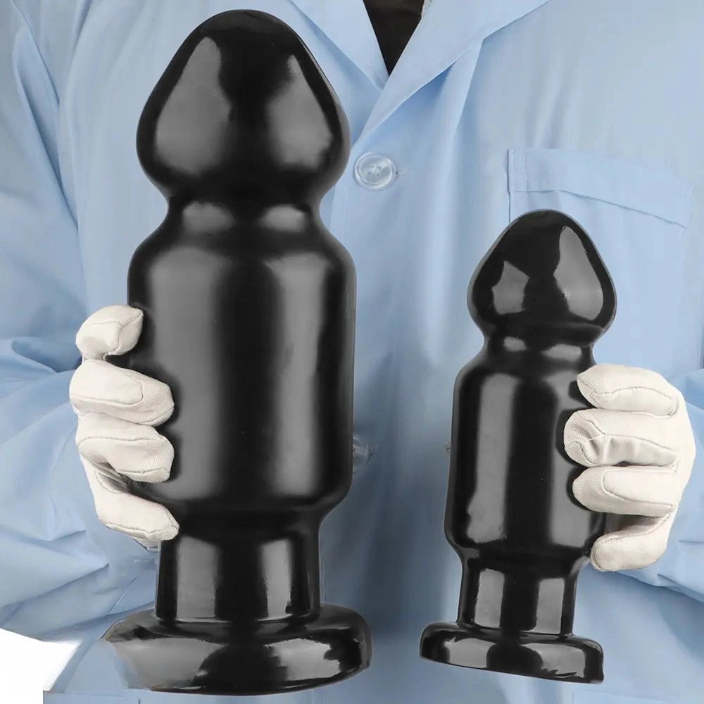 Black pvc bulb anal plug, photo 13