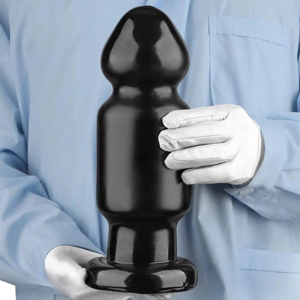 Black pvc bulb anal plug, photo 14