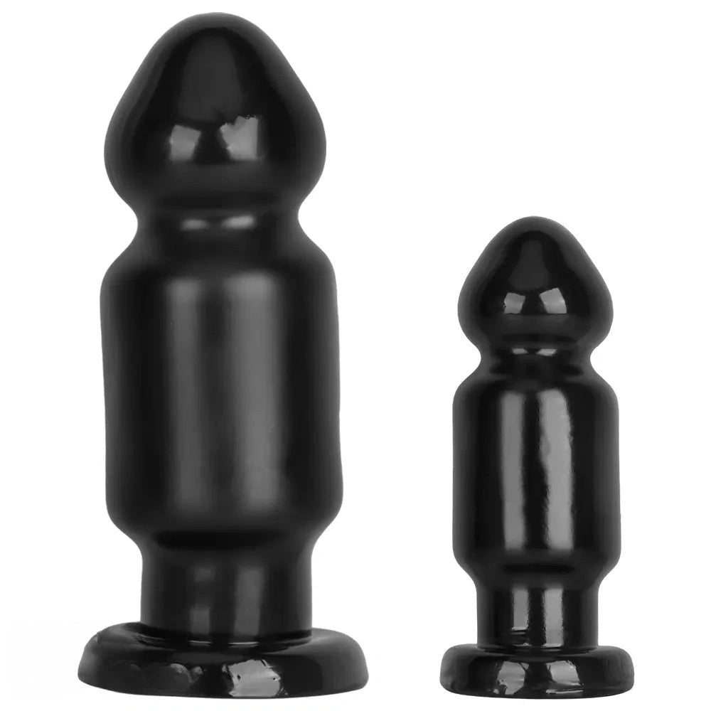 Black pvc bulb anal plug, photo 2