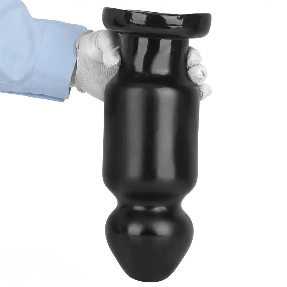 Black pvc bulb anal plug, photo 3
