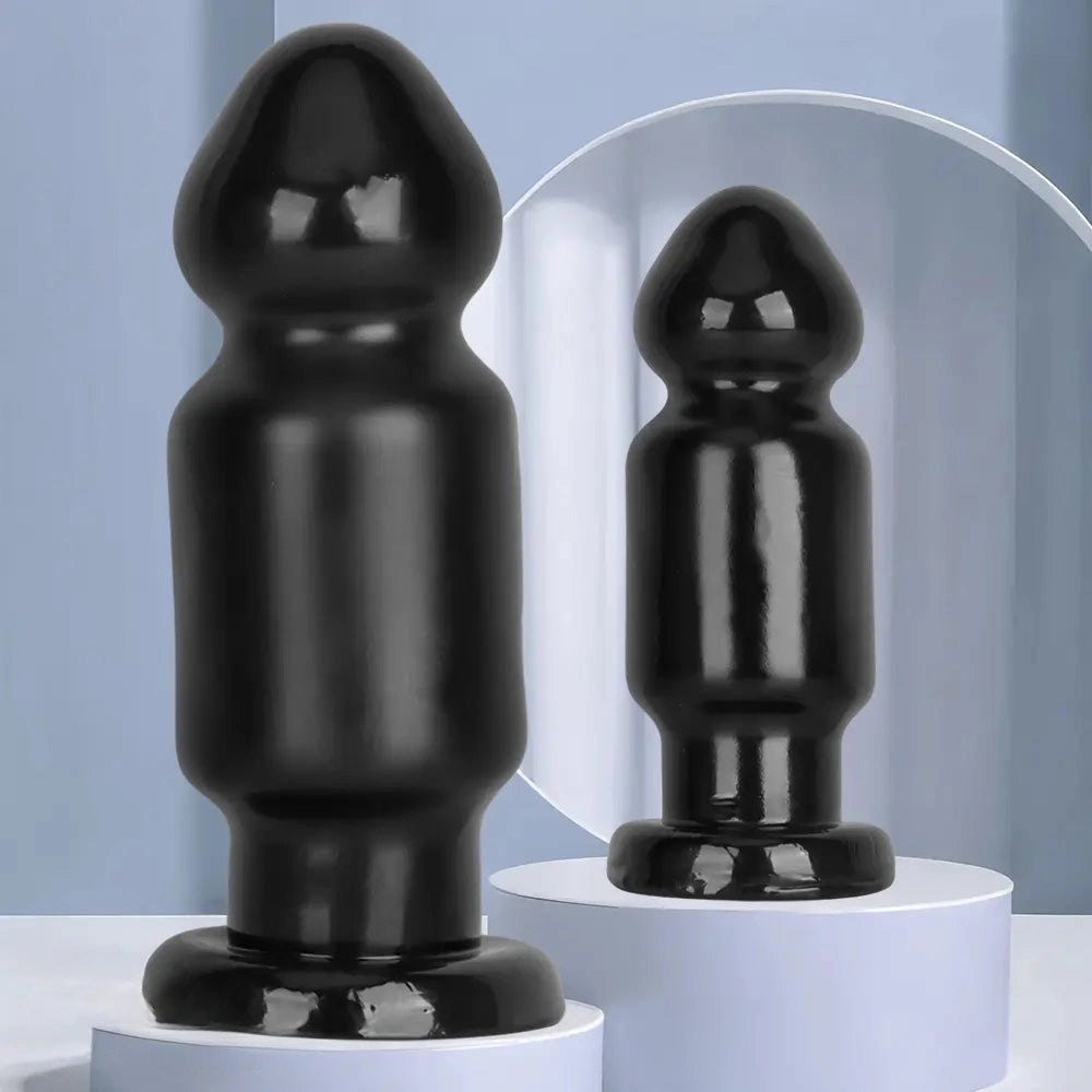 Black pvc bulb anal plug, photo 4