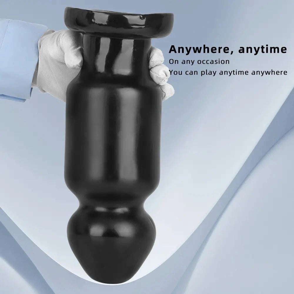 Black pvc bulb anal plug, photo 5