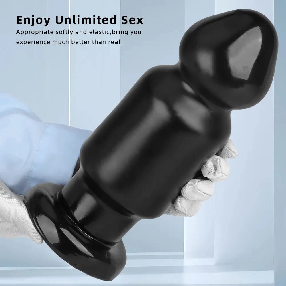 Black pvc bulb anal plug, photo 8