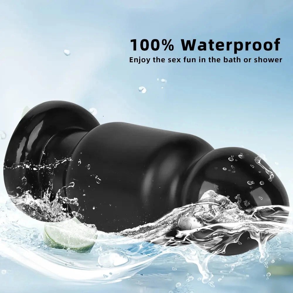 Black pvc bulb anal plug, photo 9