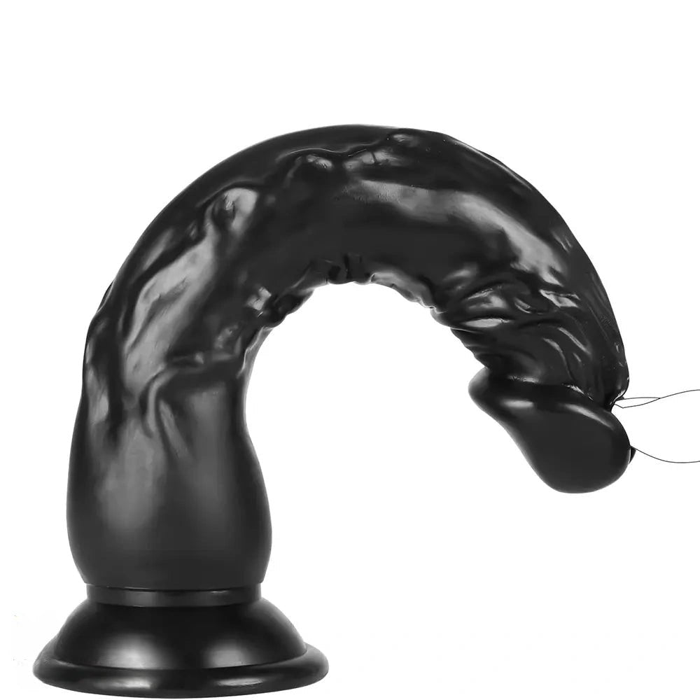 Black realistic pvc dildo, photo 4