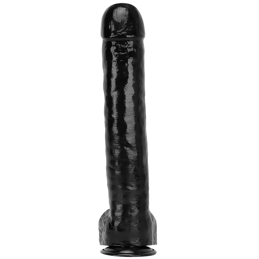 Black pvc realistic suction cup dildo, photo 10