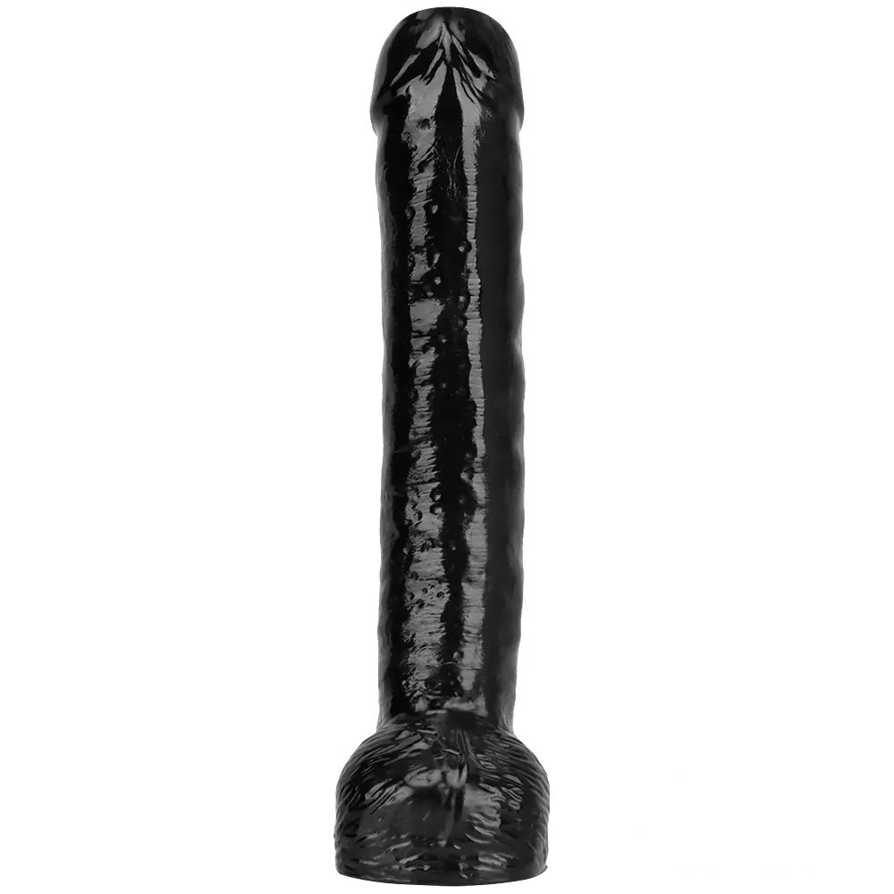 Black pvc realistic suction cup dildo, photo 9