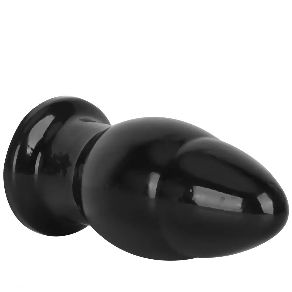 Black pvc wide anal plug, photo 12