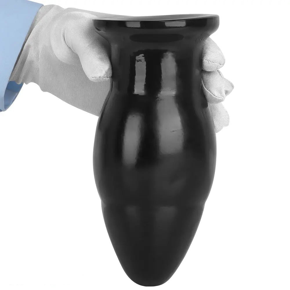 Black pvc wide anal plug, photo 13