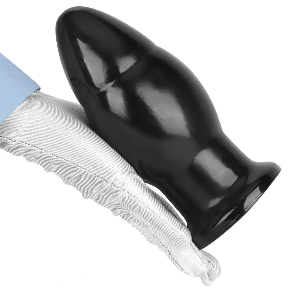 Black pvc wide anal plug, photo 14