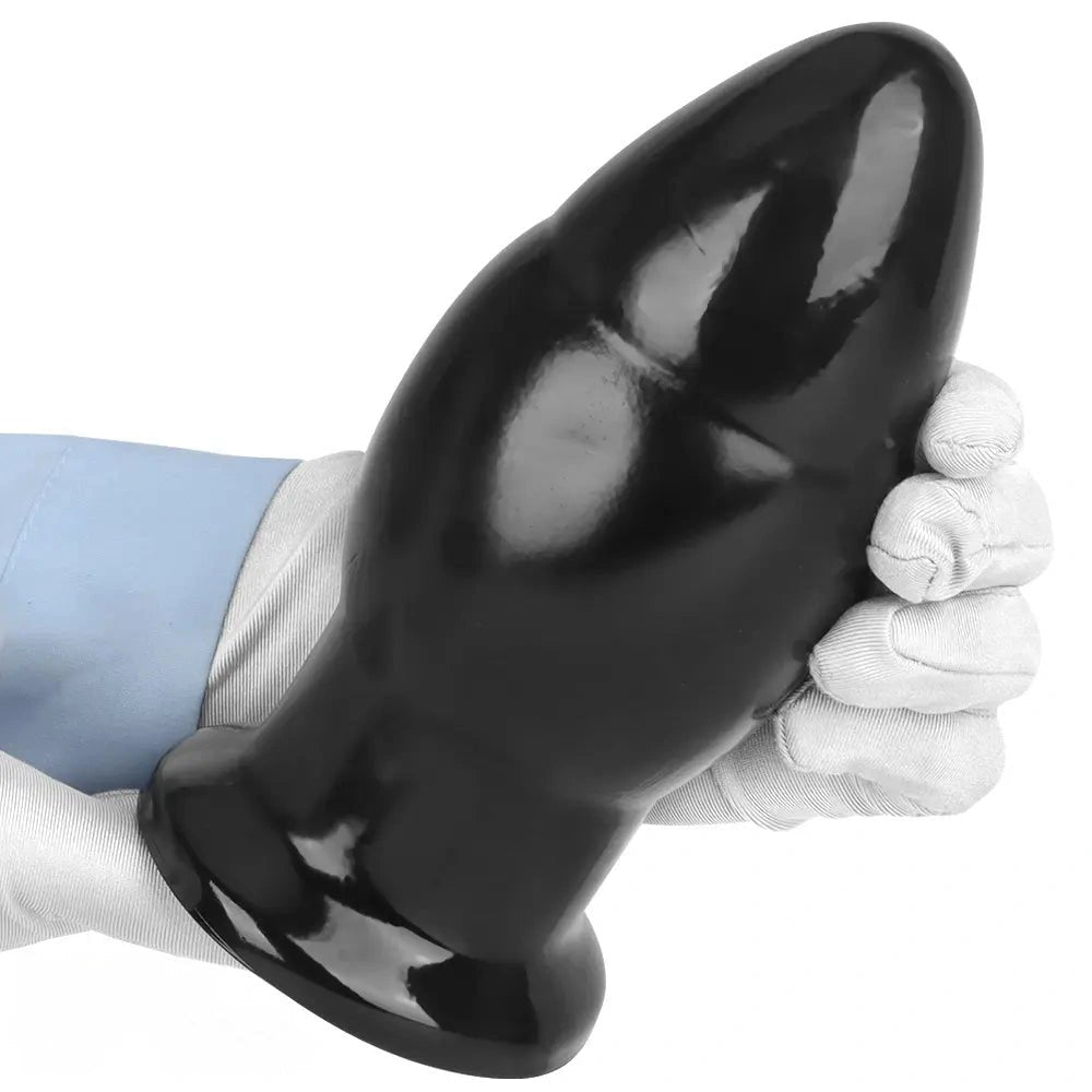 Black pvc wide anal plug, photo 15