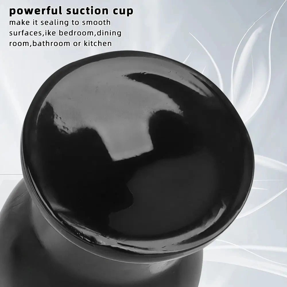 Black pvc wide anal plug, photo 6