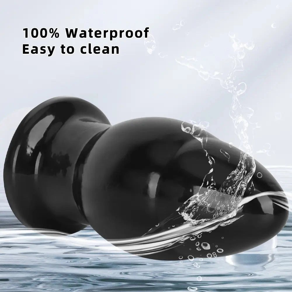 Black pvc wide anal plug, photo 8