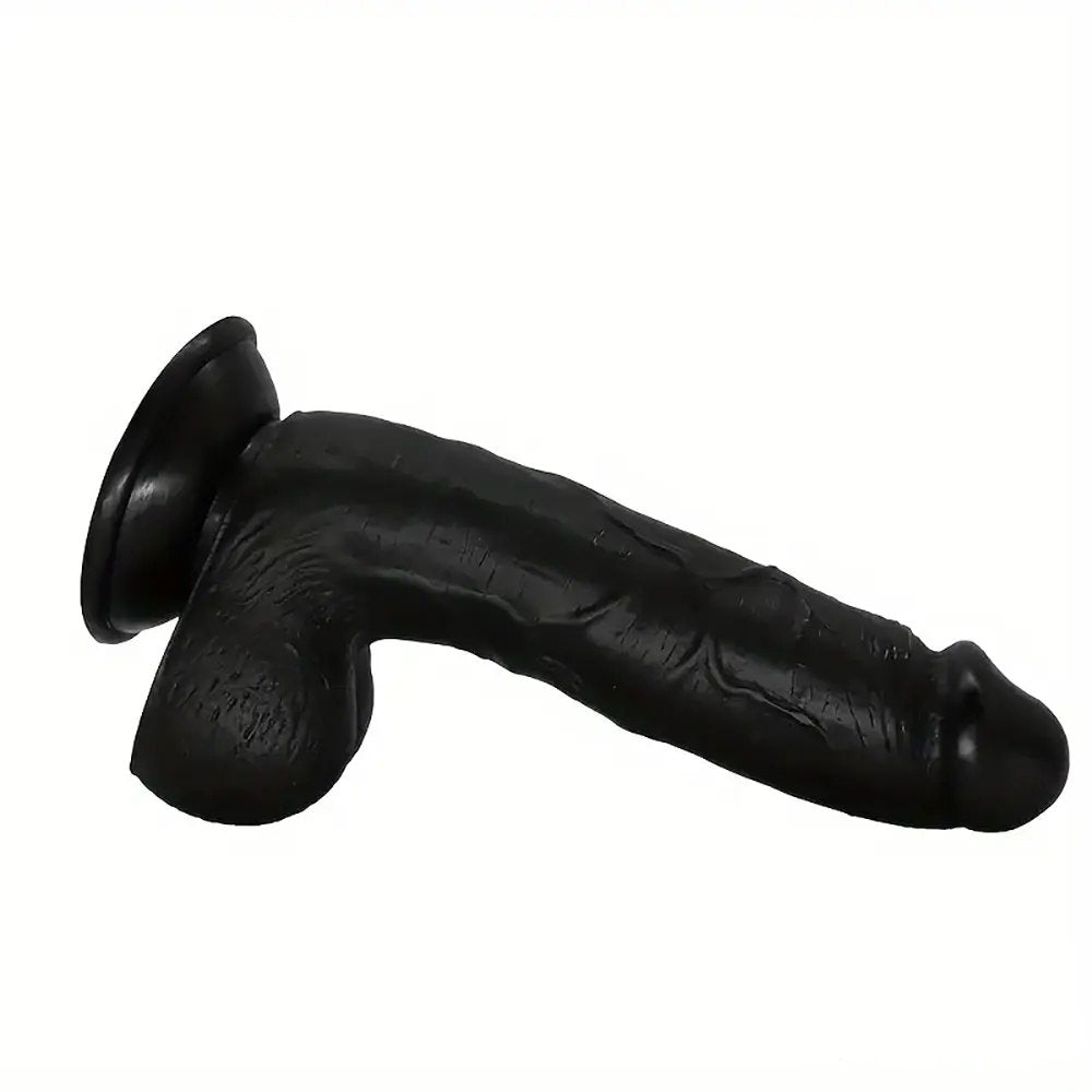 Black realistic suction cup dildo, photo 3