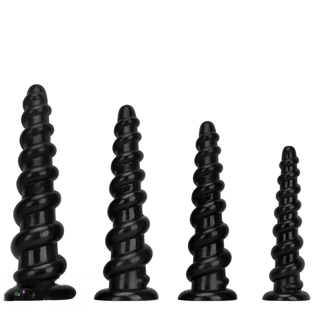 Black ribbed pvc thick dildo, photo 2