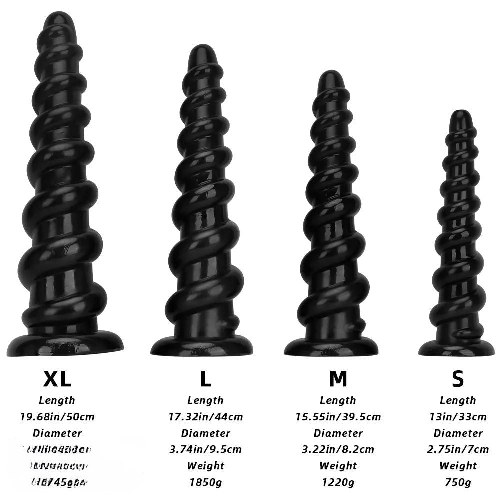 Black ribbed pvc thick dildo, photo 9
