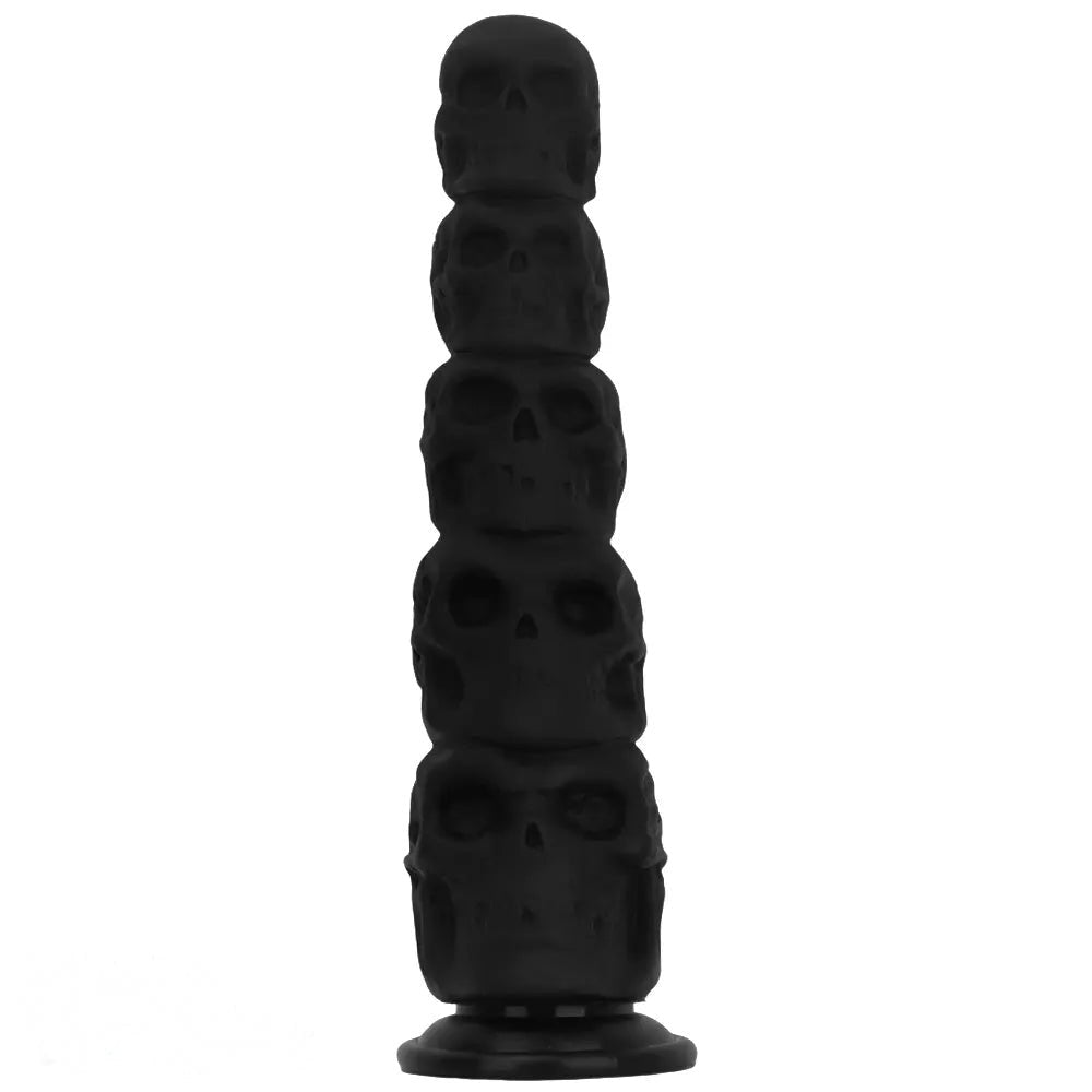 Black skull stack fantasy dildo, photo 1
