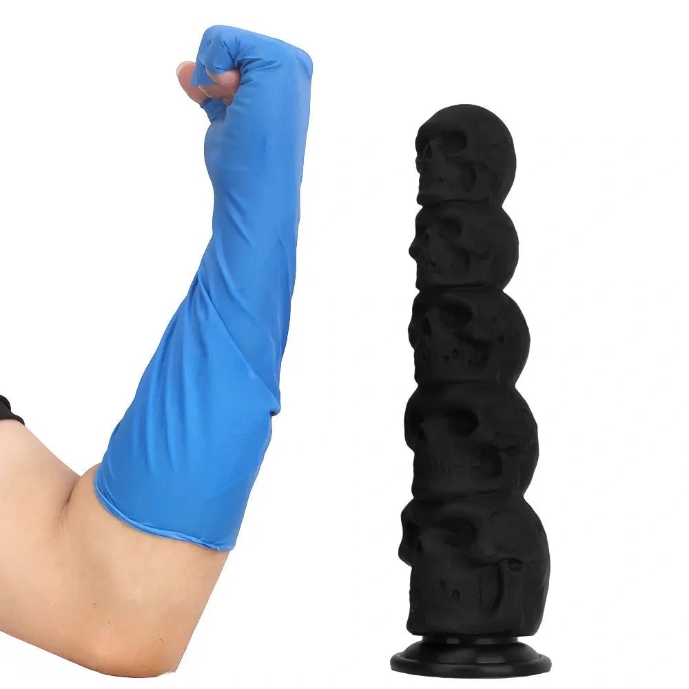 Black skull stack fantasy dildo, photo 12
