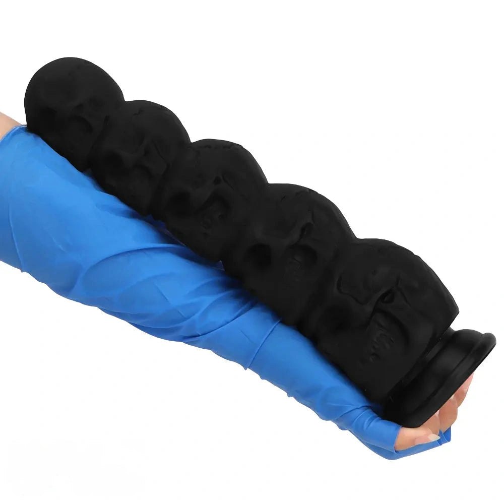 Black skull stack fantasy dildo, photo 13
