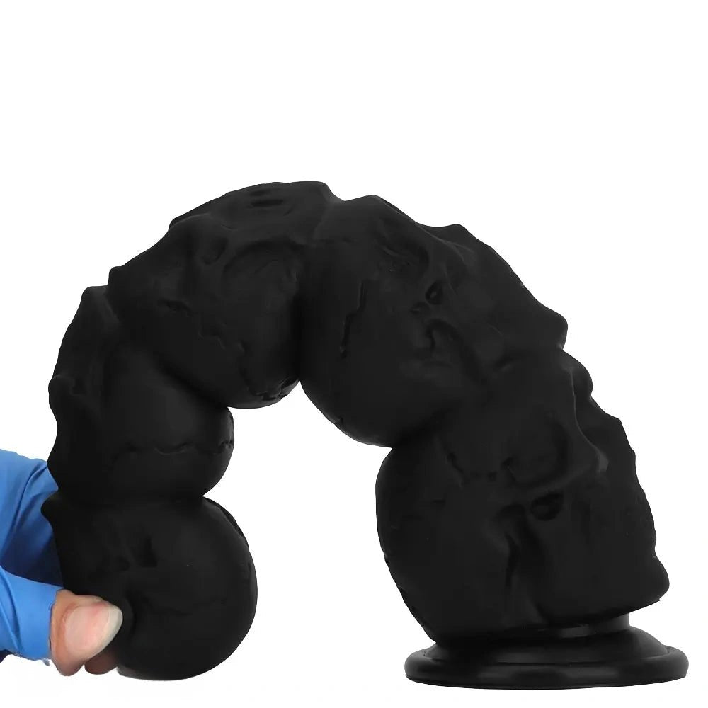 Black skull stack fantasy dildo, photo 14