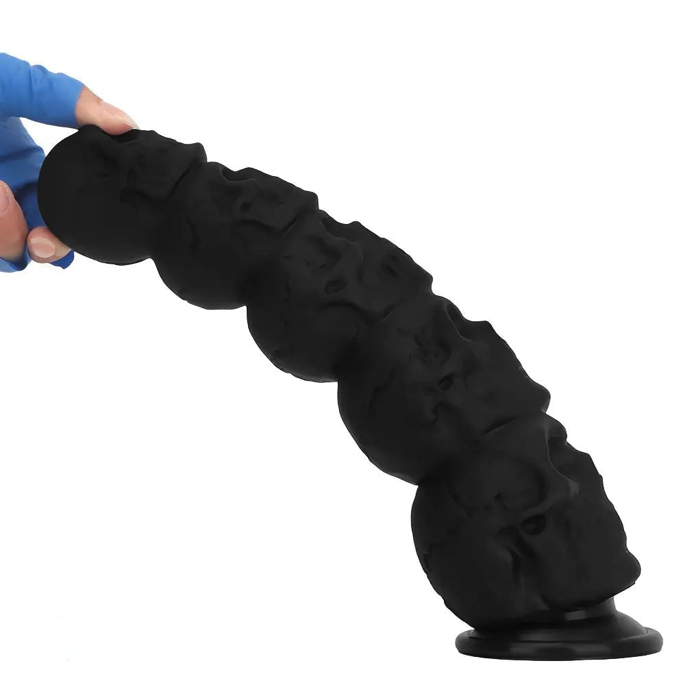 Black skull stack fantasy dildo, photo 15