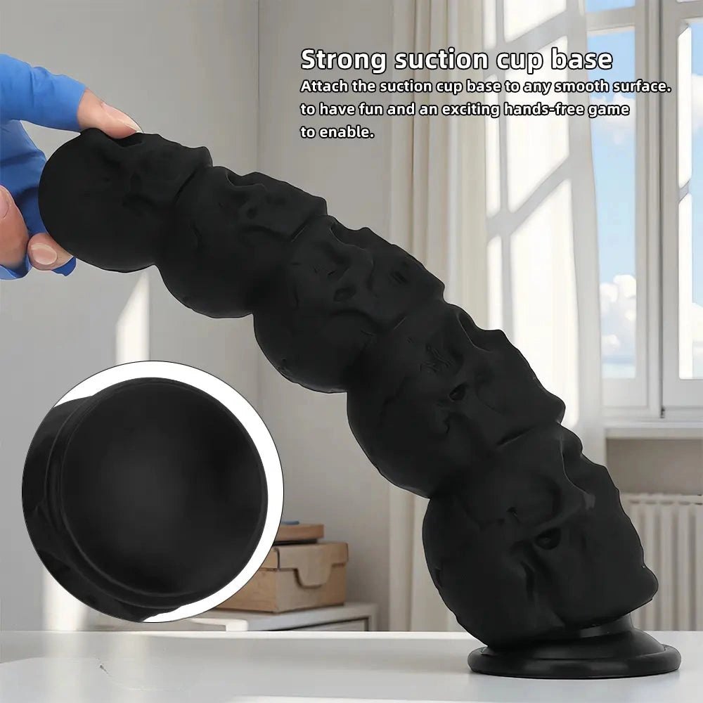 Black skull stack fantasy dildo, photo 6