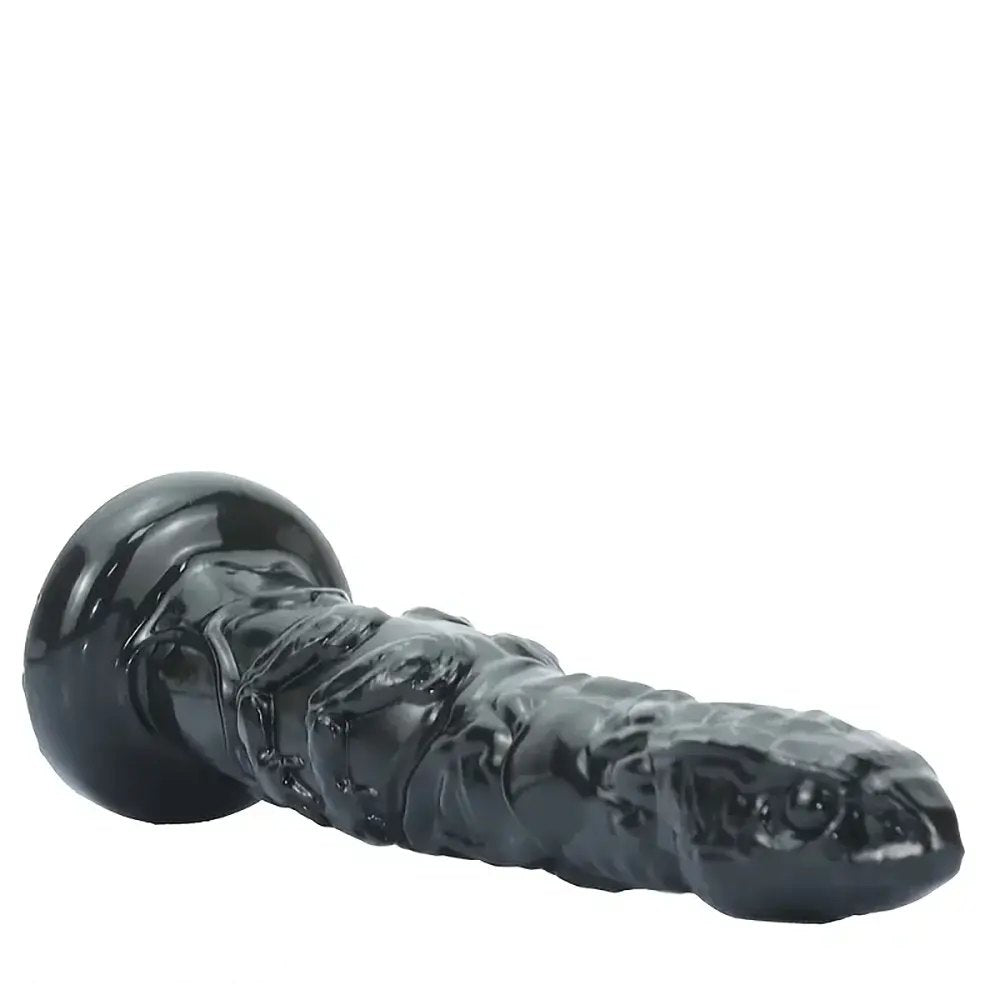 Black snake scale textured pvc dildo, photo 9
