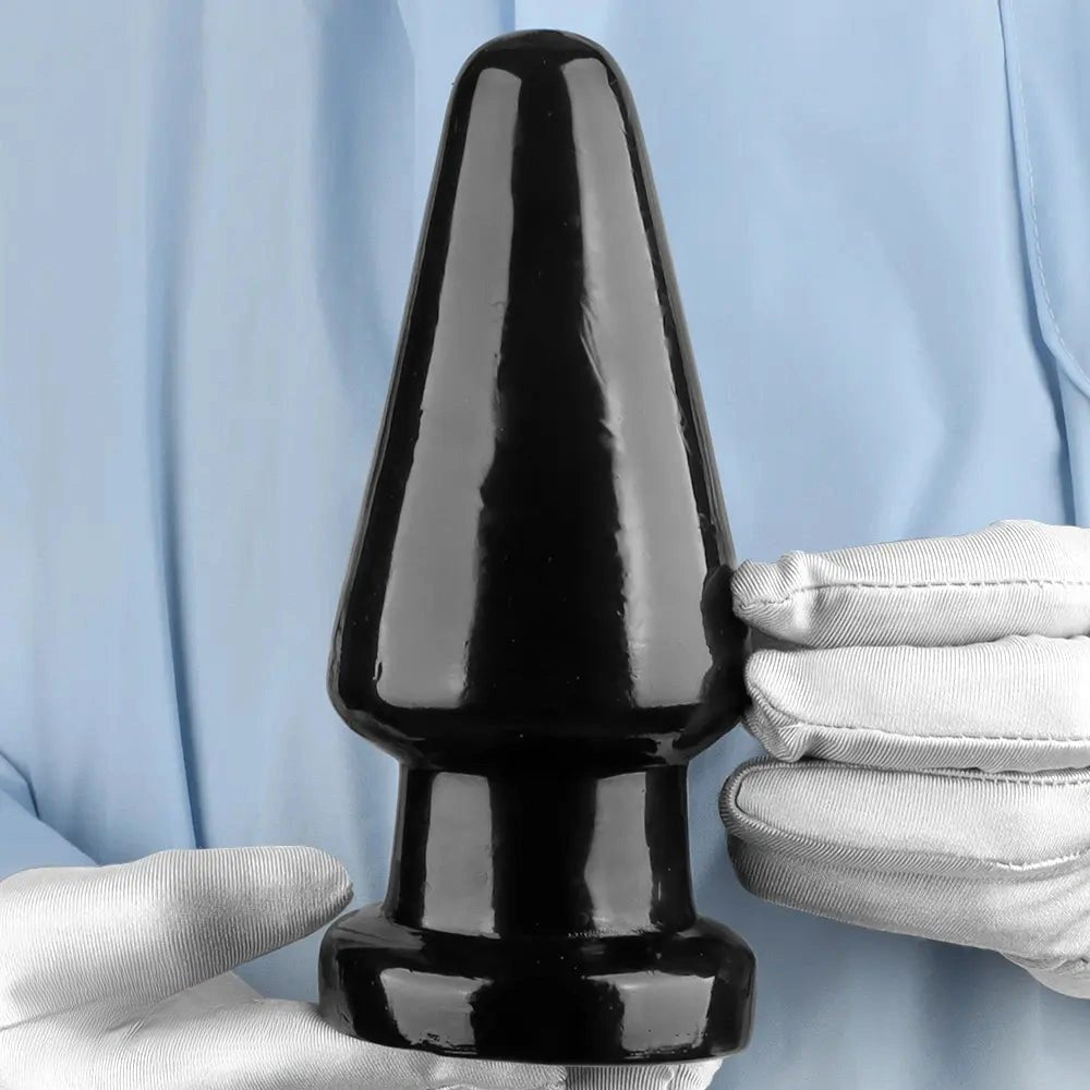 Black pvc anal dildo, photo 2