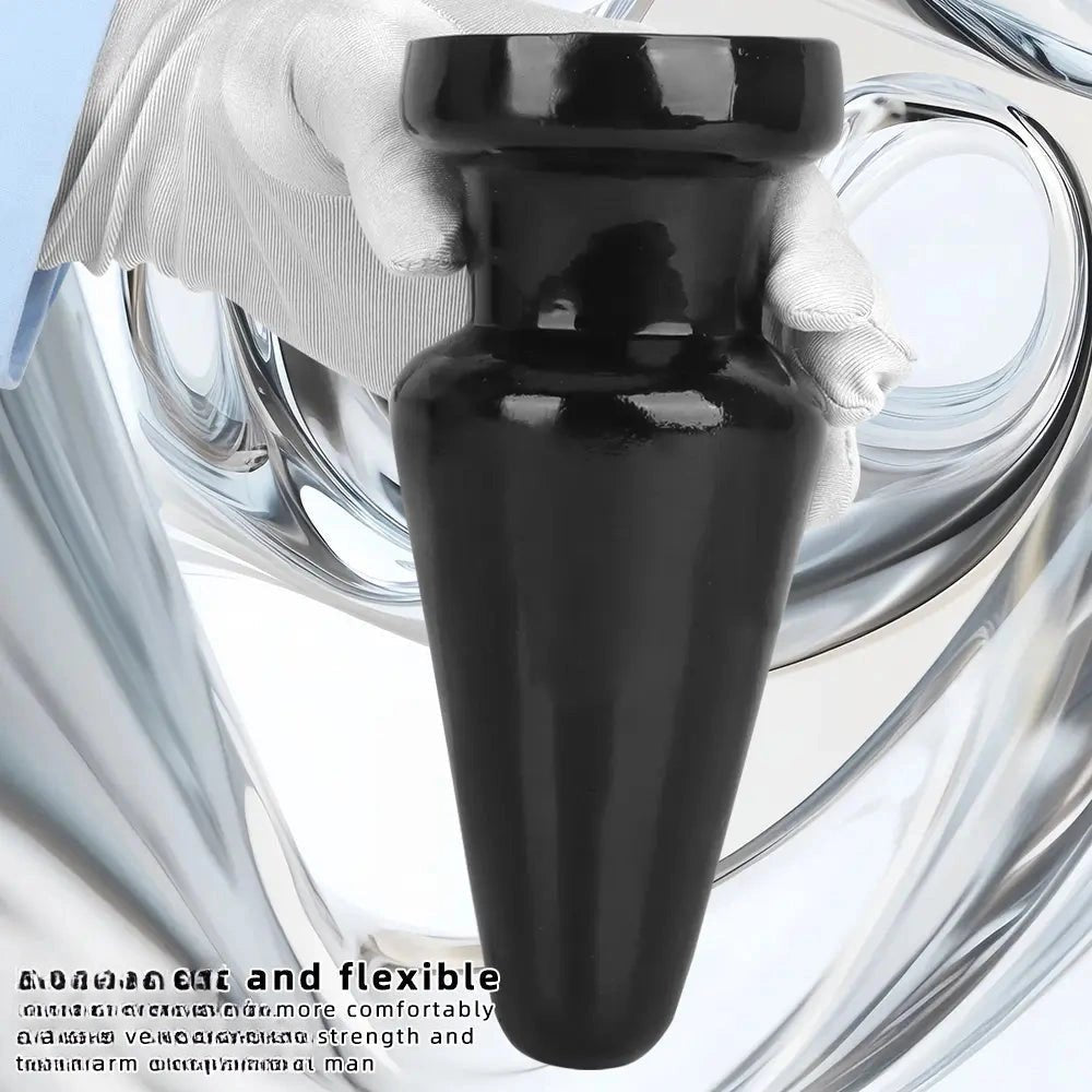 Black pvc anal dildo, photo 3