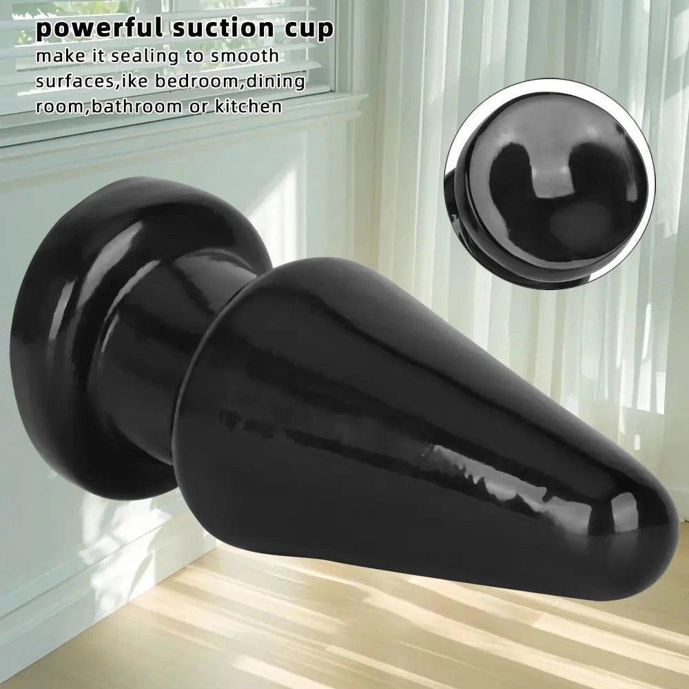 Black pvc anal dildo, photo 4