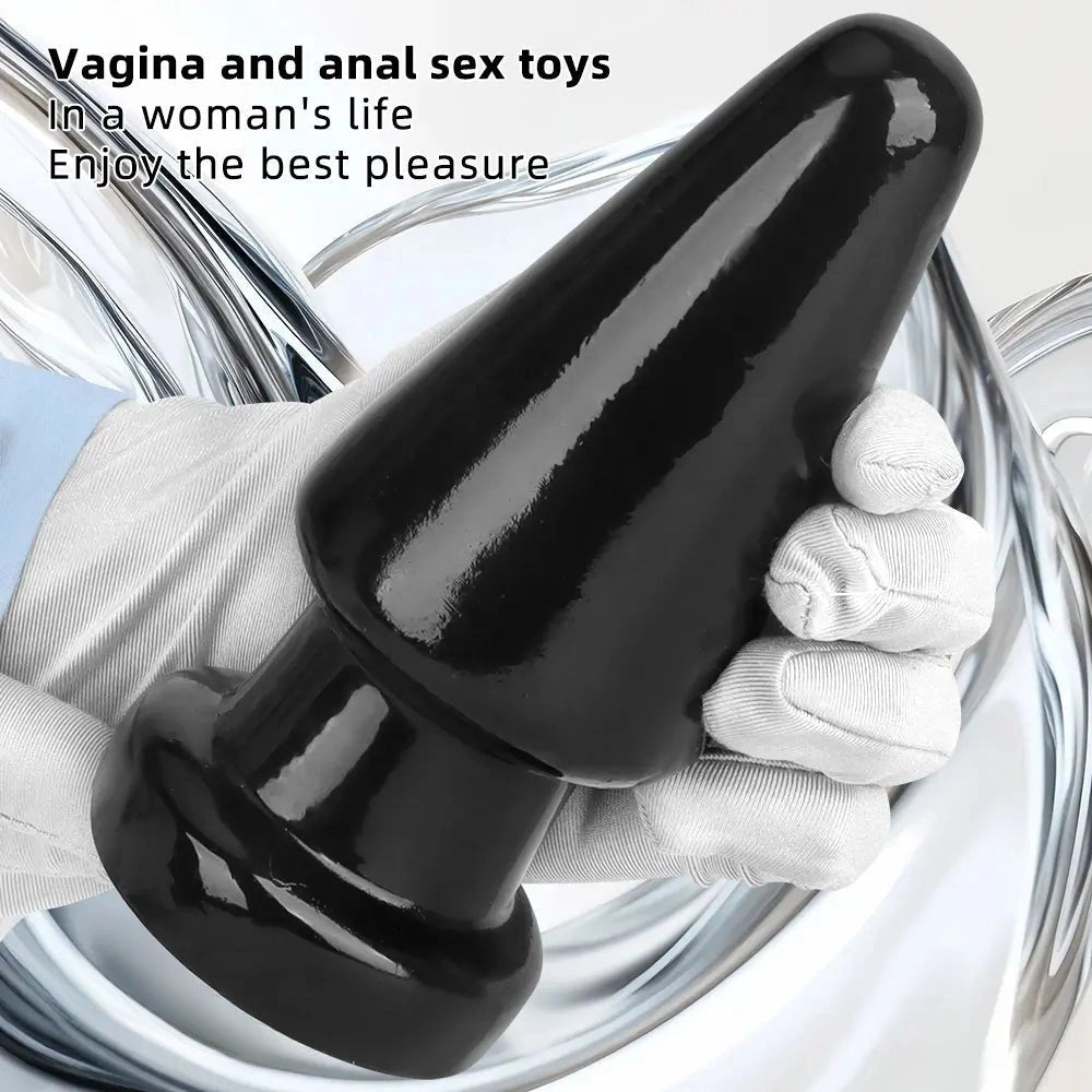 Black pvc anal dildo, photo 6
