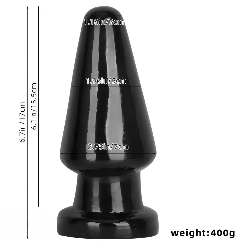 Black pvc anal dildo, photo 9