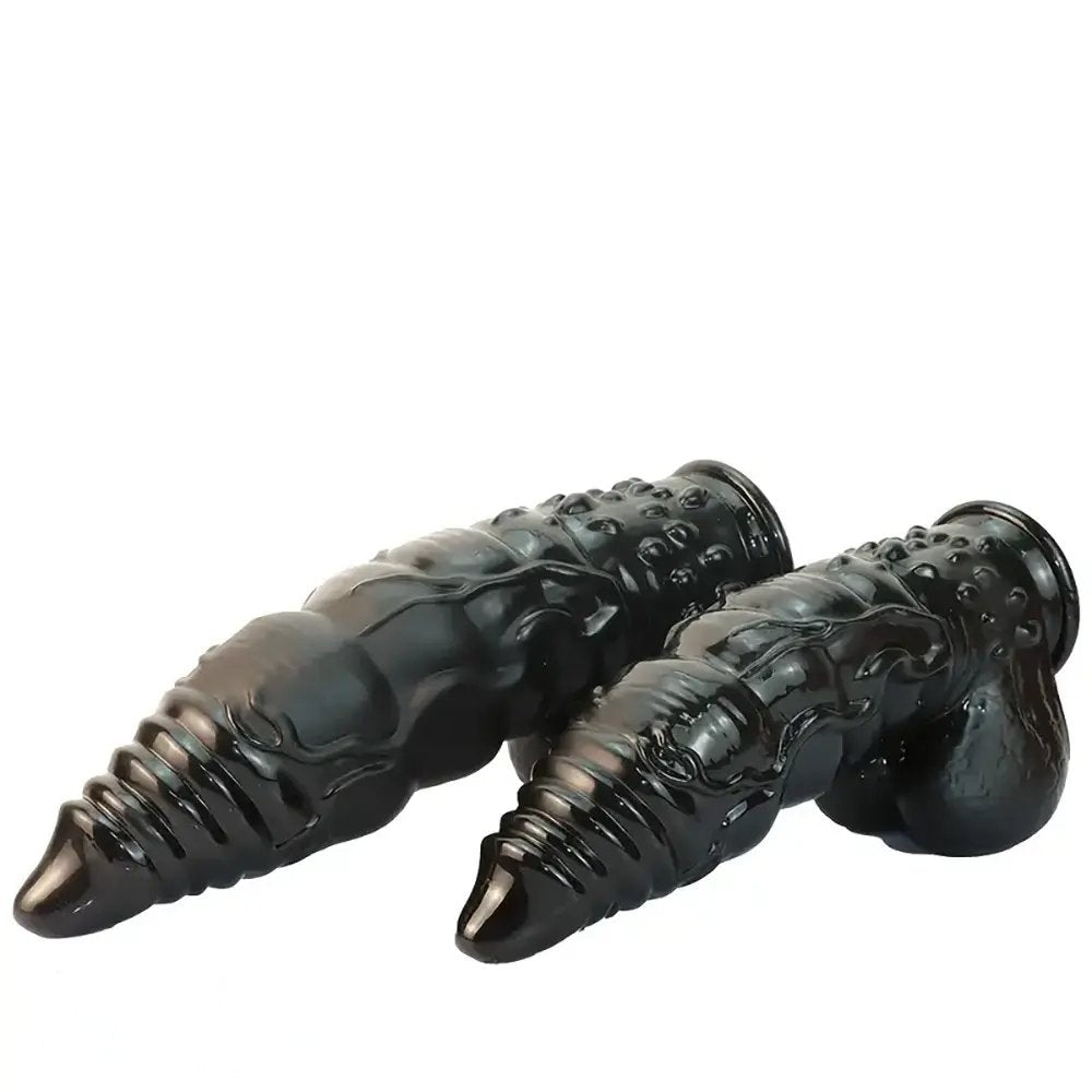 Black thick realistic pvc dildo, photo 5