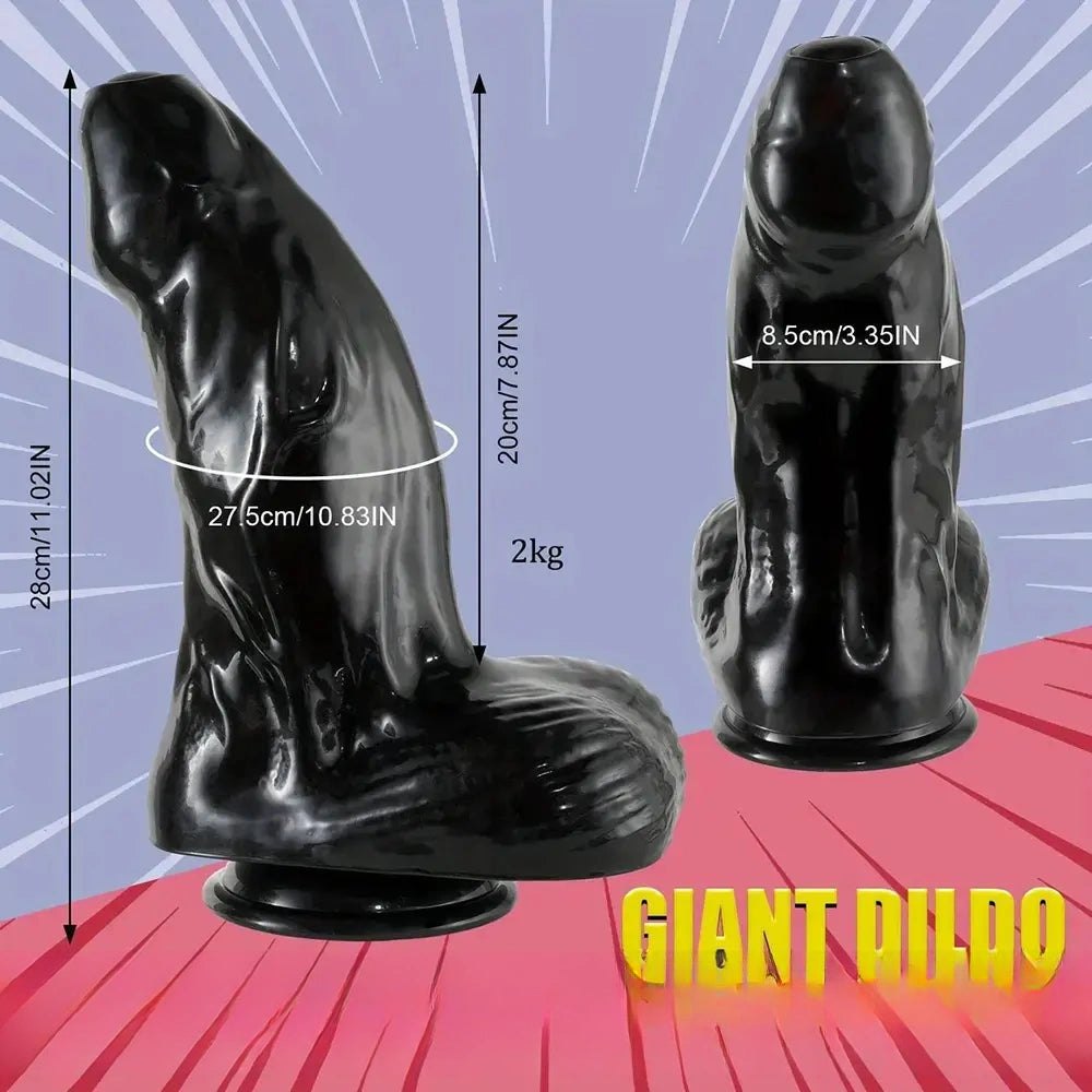 Black uncut PVC anal dildo, photo 5