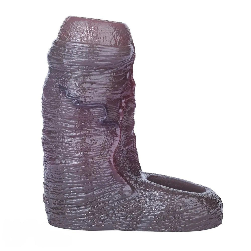 Black silicone wearable penis sleeve, photo 11