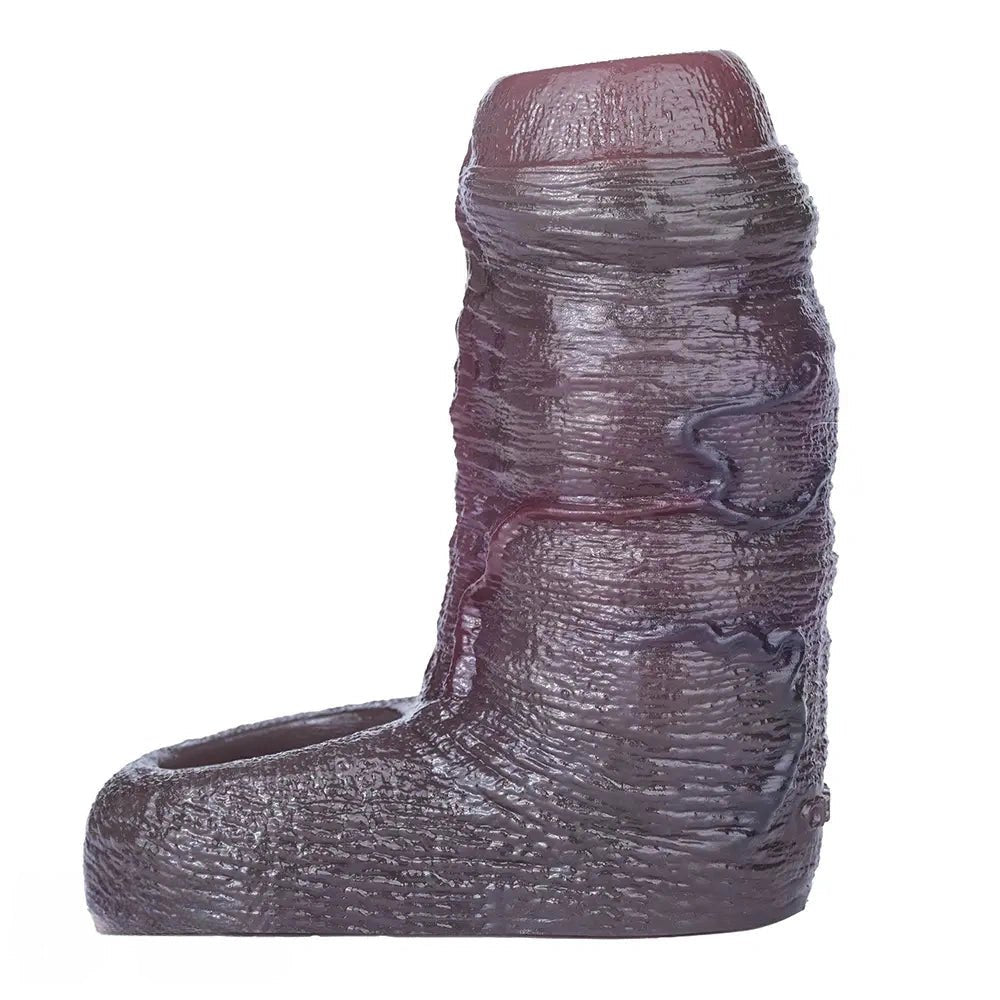 Black silicone wearable penis sleeve, photo 13