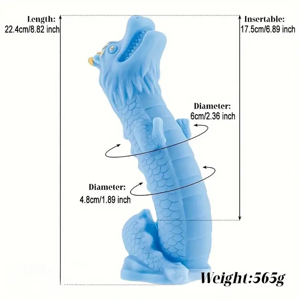 Blue dragon fantasy dildo, photo 4