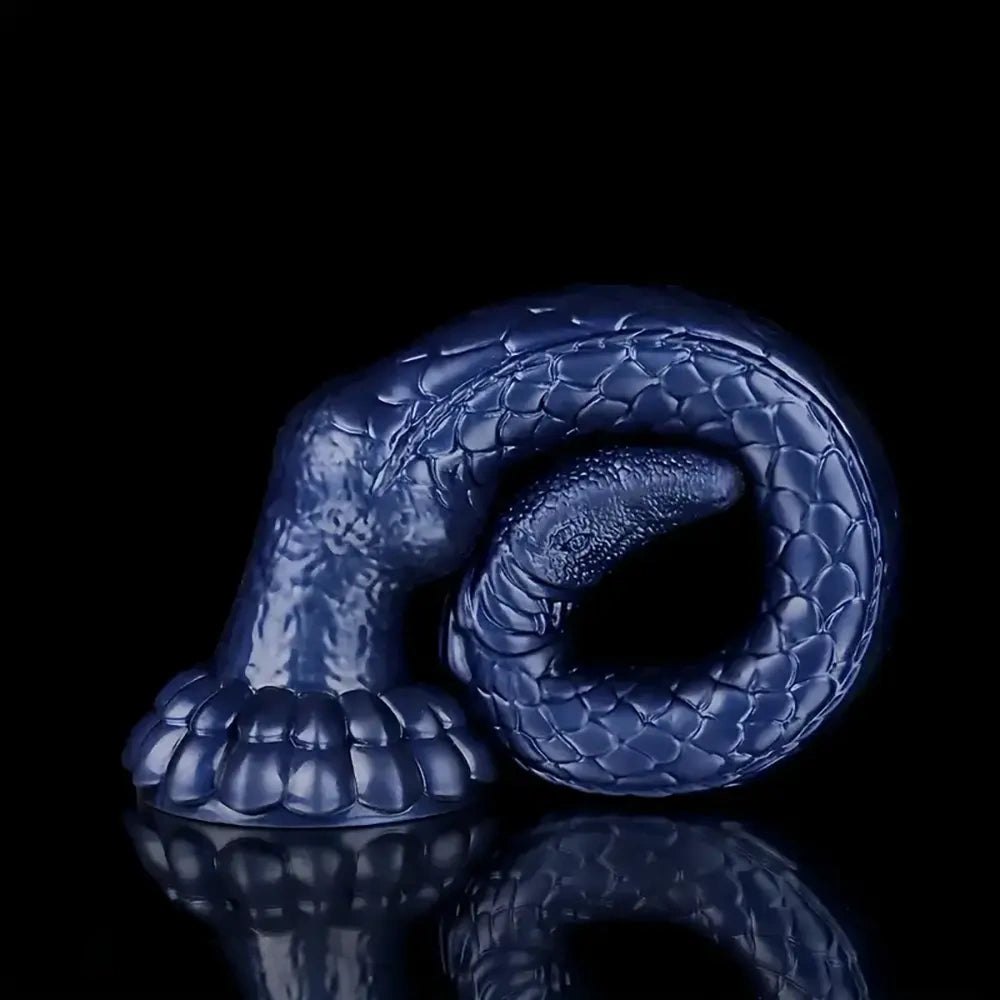 Blue scaled eel tentacle silicone dildo, photo 8