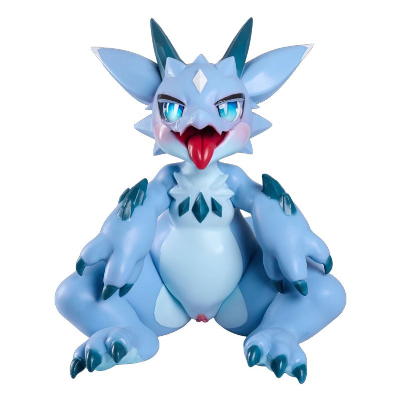 Blue ice dragon fantasy creature sex doll, photo 1