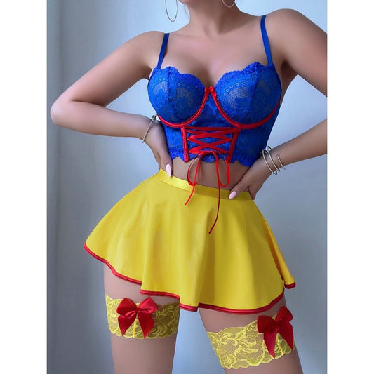 Blue lace strap roleplay set, photo 1