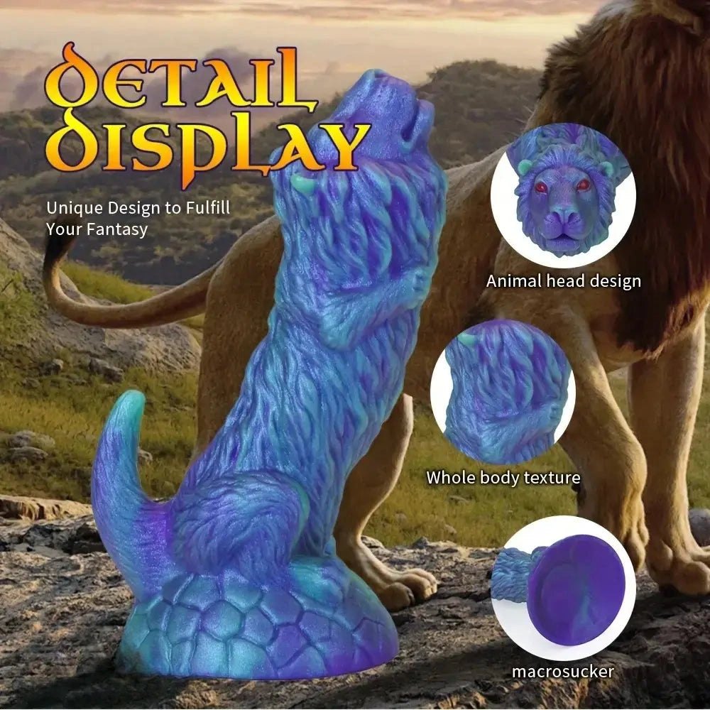 Blue lion animal dildo, photo 1