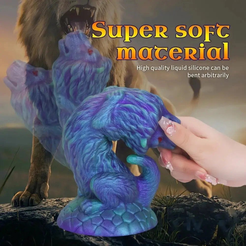 Blue lion animal dildo, photo 5
