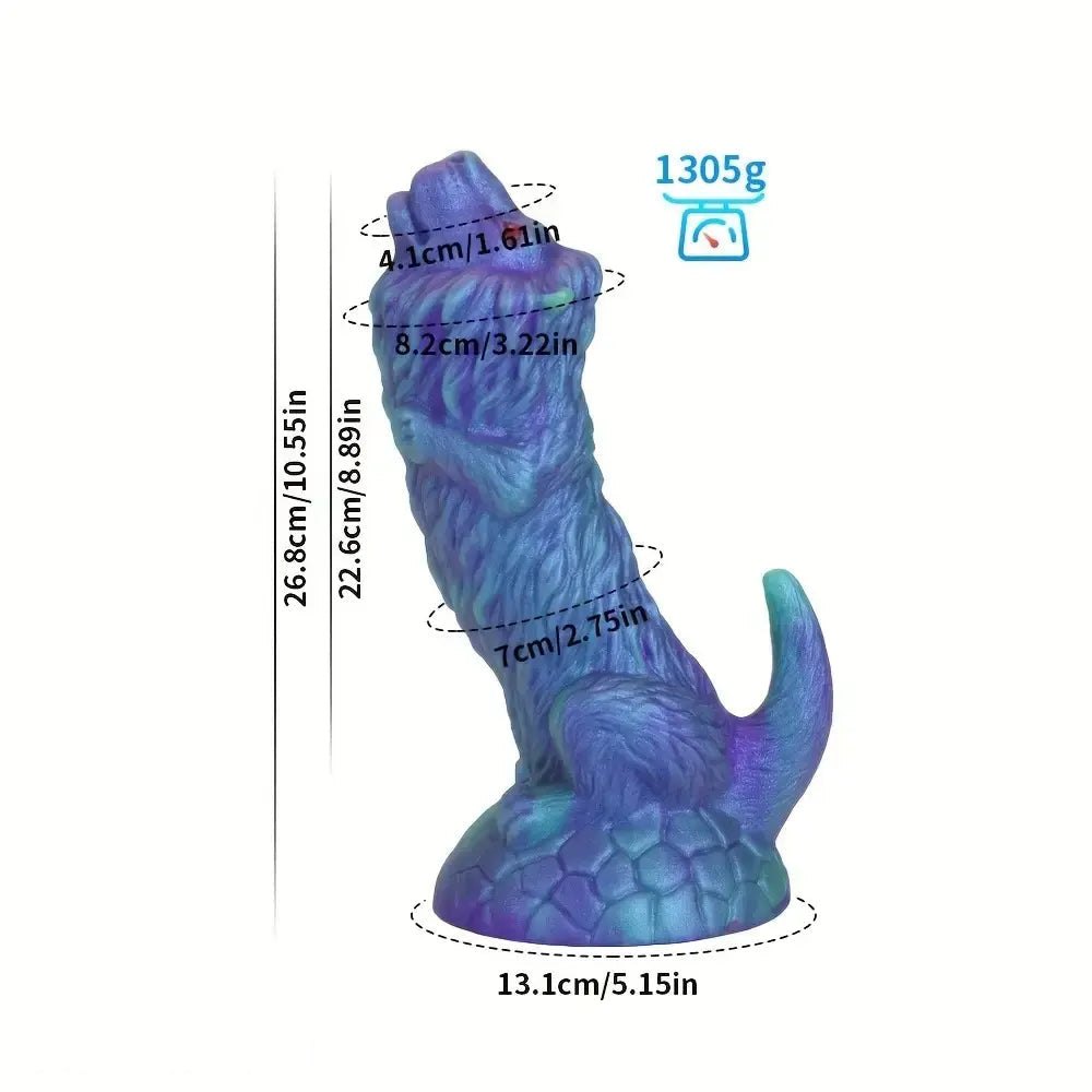 Blue lion animal dildo, photo 7