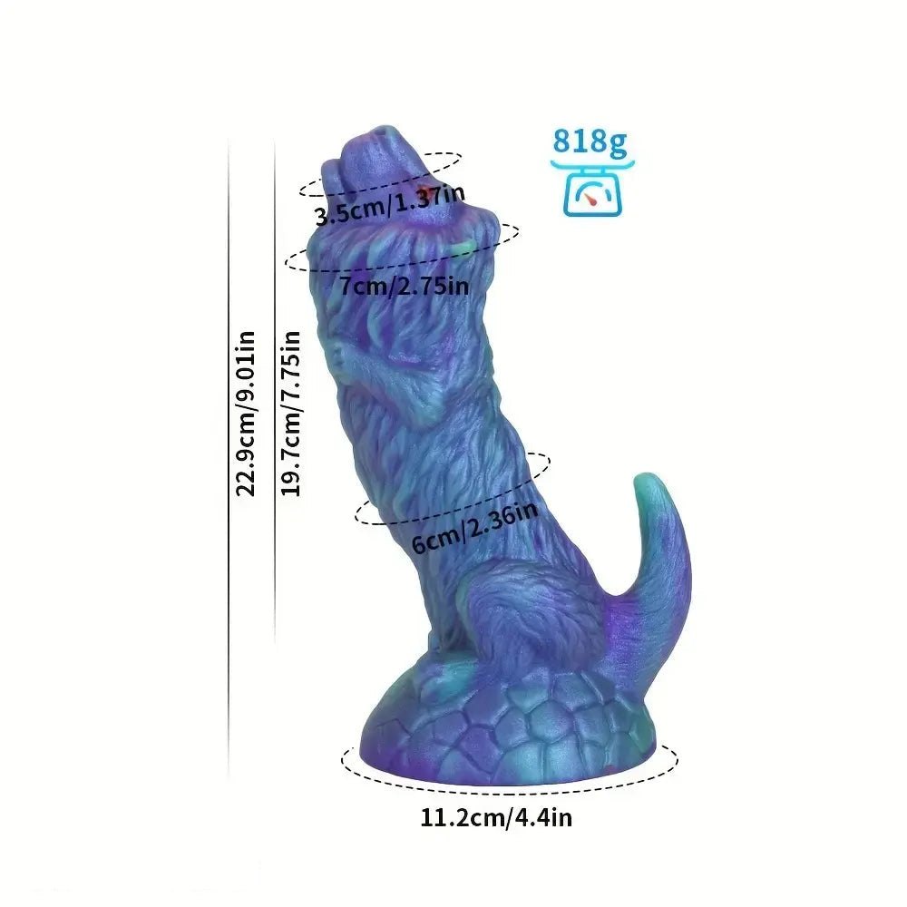 Blue lion animal dildo, photo 8