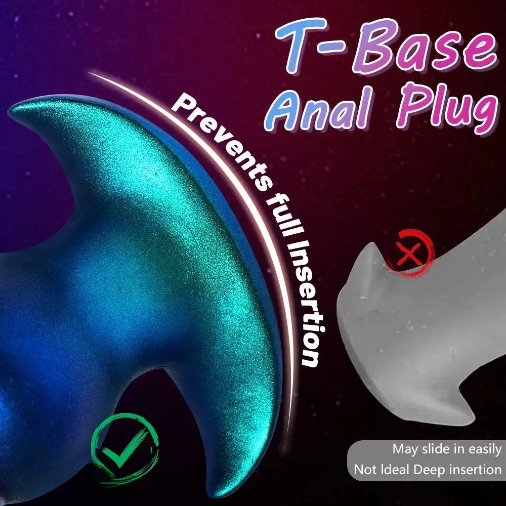 Blue ridged knot anal plug, photo 6