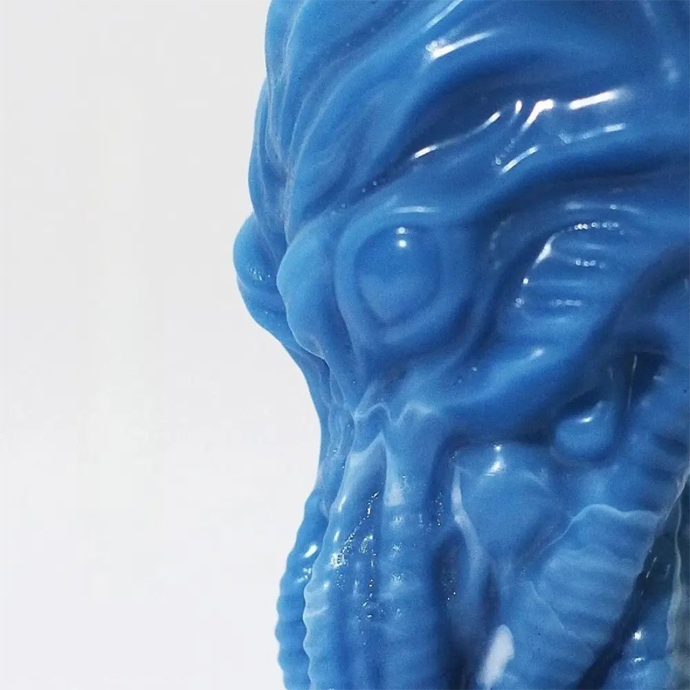Blue silicone alien creature dildo, photo 4