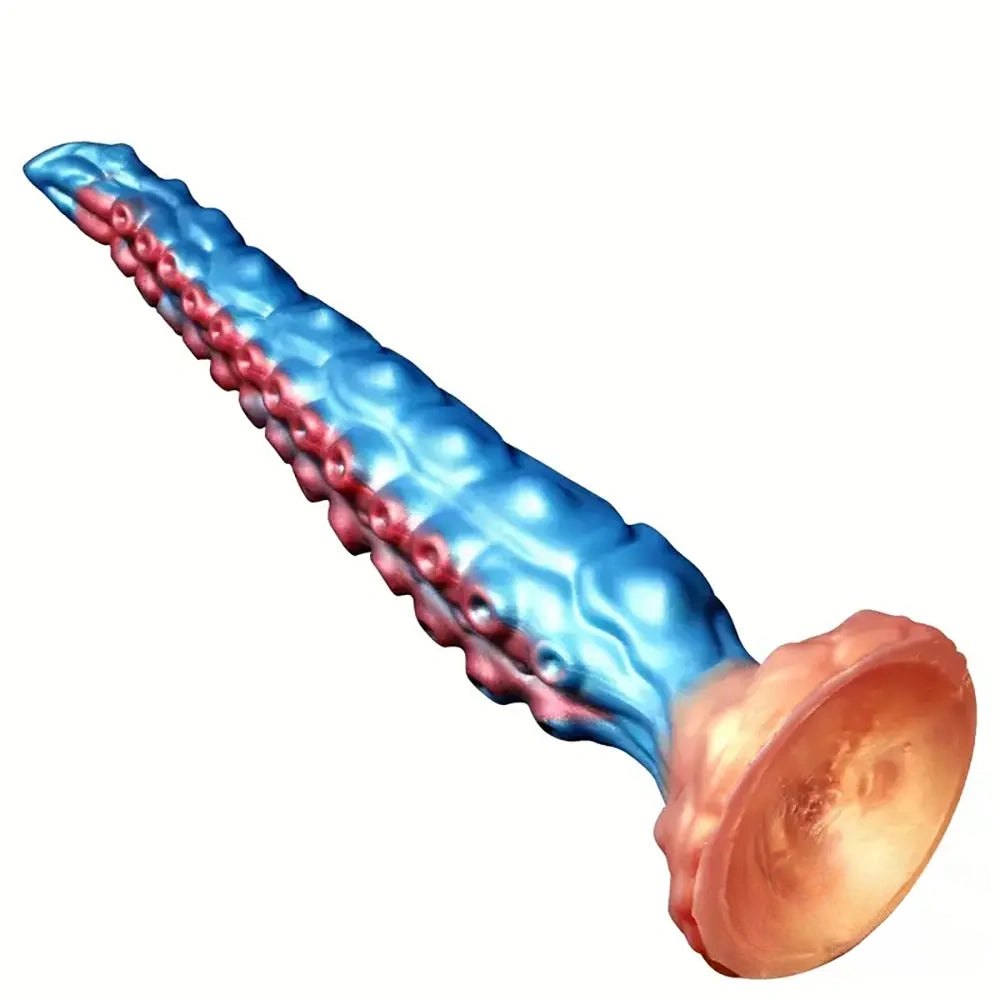 Tentacle textured fantasy silicone dildo, photo 2