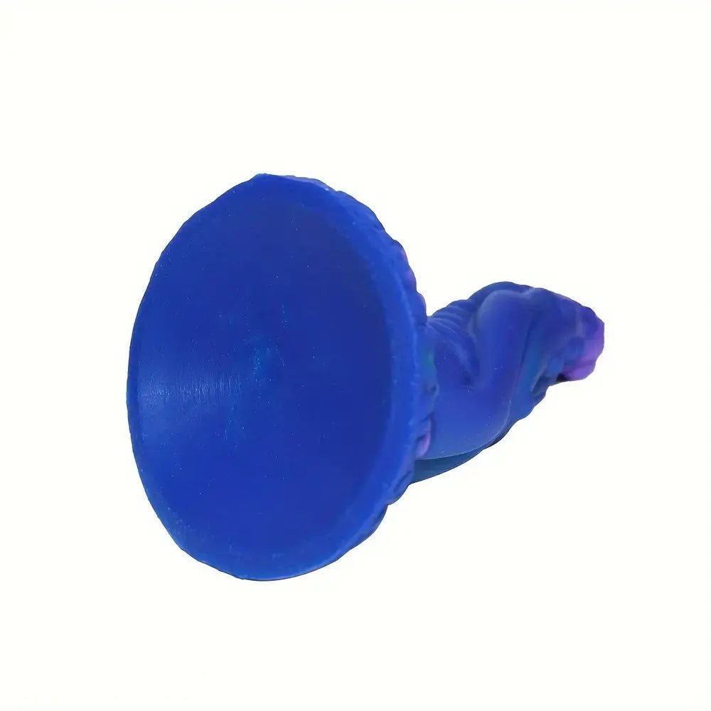 Blue spiked fantasy silicone dildo, photo 5